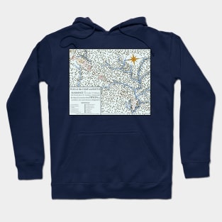 Battle of Alamance Map V.2 (Back Print) Hoodie